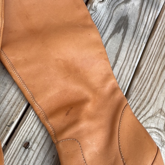 Kork Ease "Adrianne" Tan Leather Tall OTK Boots Size 8.5 - Picture 5 of 16